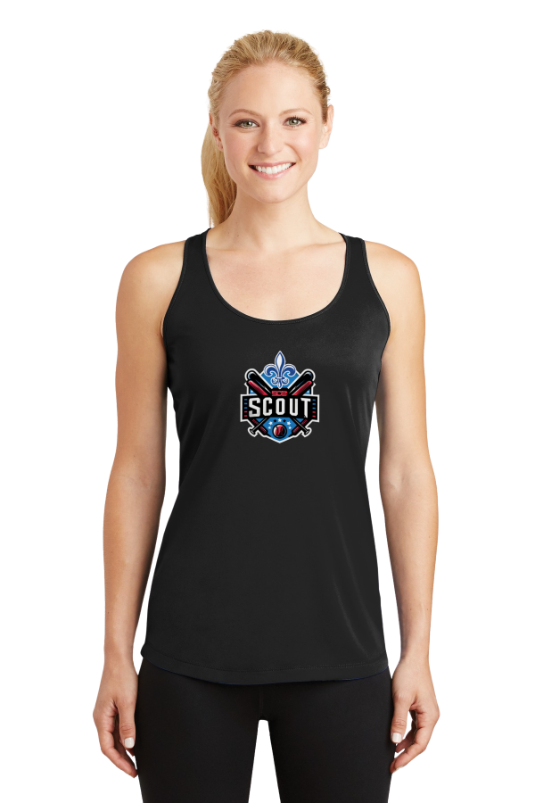 Women's PosiCharge Competitor Racerback Tank  - 502 Color Logo - Image 4